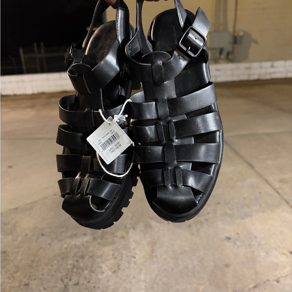 American Eagle Outfitters Black Sandals